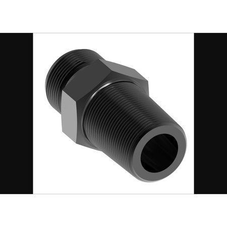 AEROQUIP -4 AN Male To 1/4 Inch Pipe Thread, Anodized, Black, Aluminum FCM5002